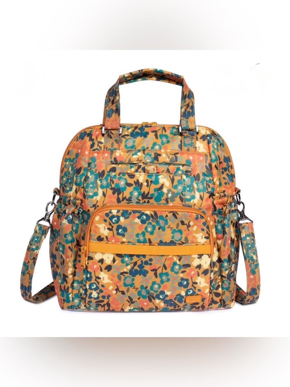 Lug Canter Convertible Tote Backpack in Wildflower Amber EUC!